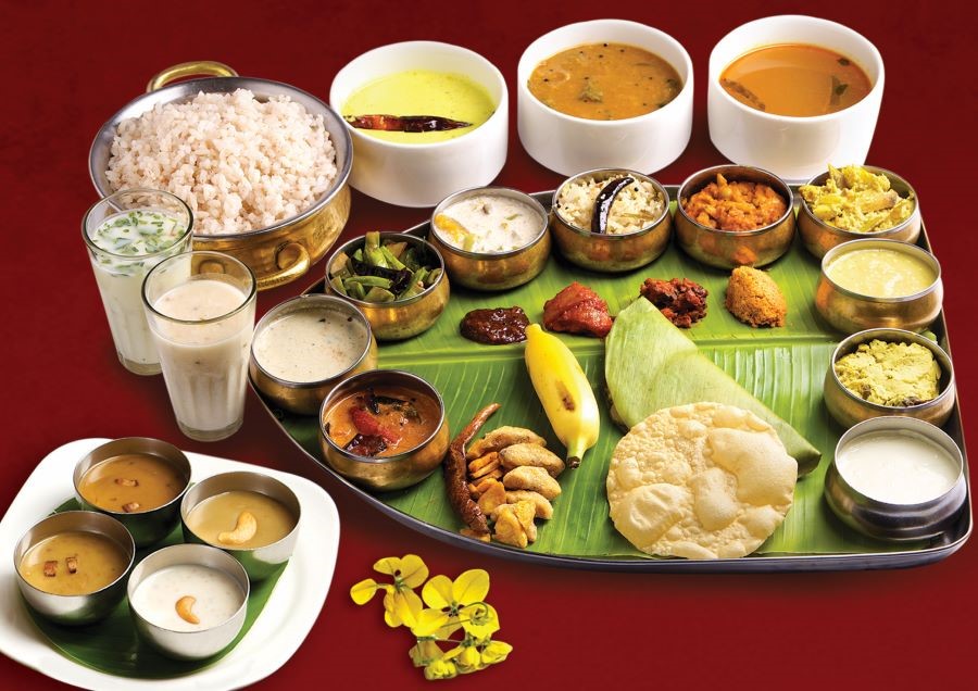 Mâm cơm truyền thống ngày Tết của người Ấn thường được chuẩn bị thịnh soạn