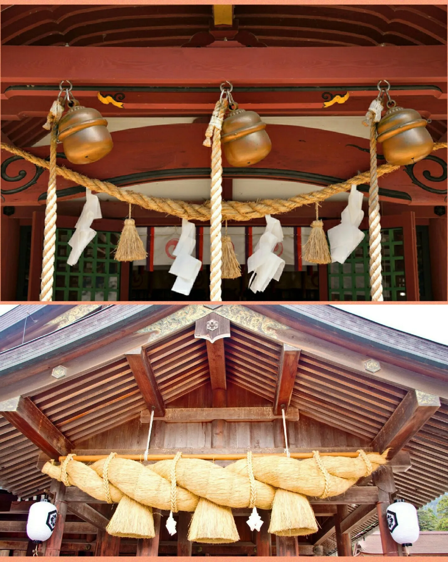 Shimenawa thường xuất hiện dày đặc trong các lễ hội truyền thống của Nhật Bản