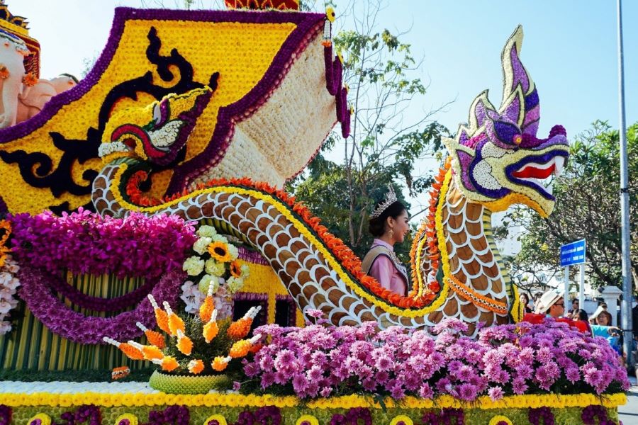 Lễ hội hoa rực rỡ tại Chiang Mai