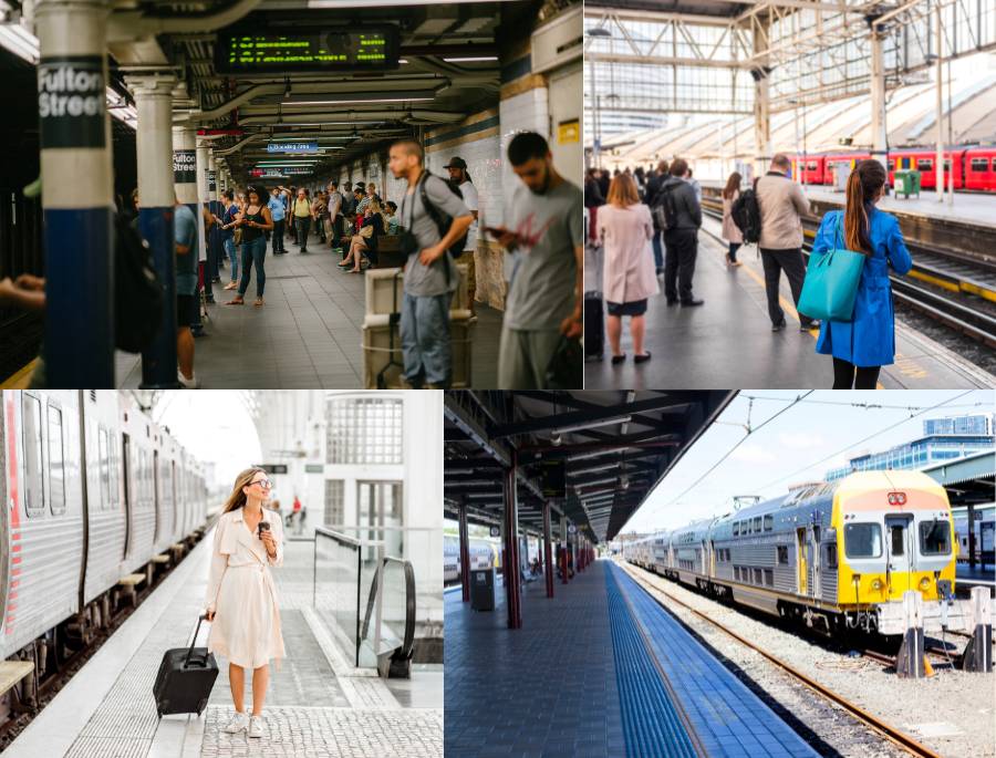 Mỗi ngày nhà ga Adelaide đón tiếp một lượng lớn du khách từ khắp nơi trên thế giới đổ về