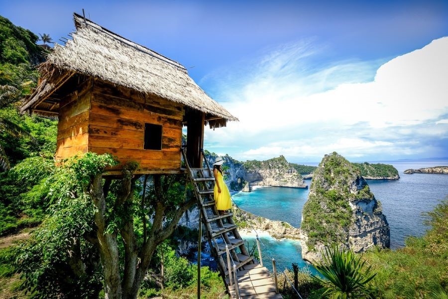 Tree House có tầm nhìn ngắm cảnh lại vô cùng tuyệt vời, phóng thẳng ra biển cả mênh mông tươi đẹp