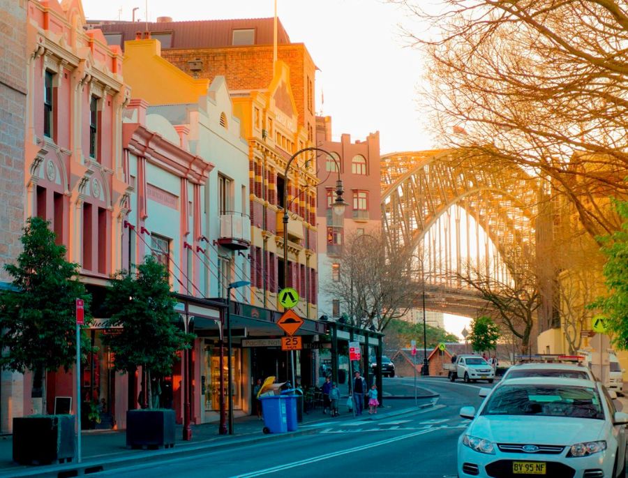 Khu phố cổ The Rocks có tuổi đời lâu dài và từng là một trung tâm sầm uất của Sydney