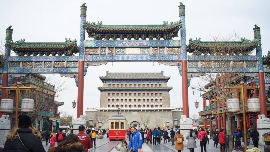 Phố Qianmen là một trong những khu phố mua sắm cổ xưa nhất còn duy trì đến ngày nay 