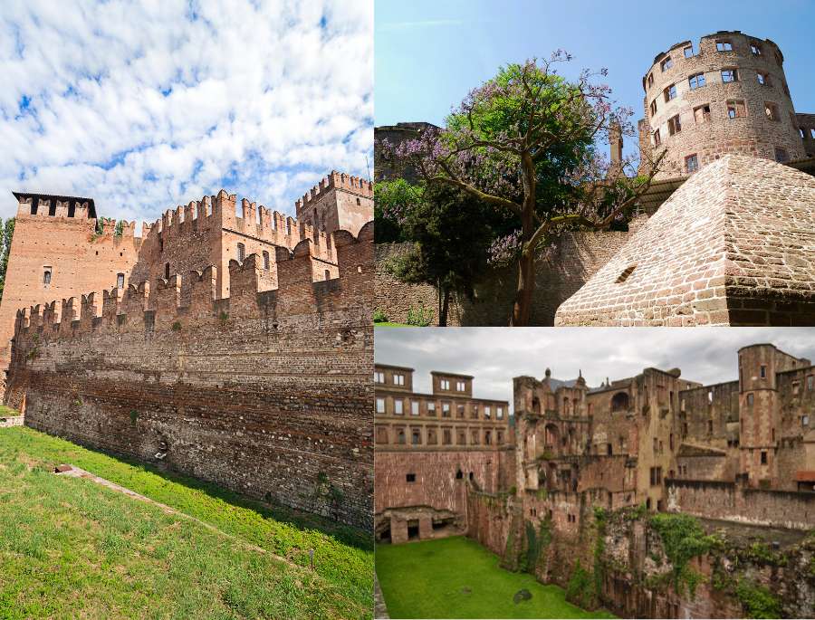 Kết cấu tuyệt đẹp với sự kết hợp hoàn hảo giữa 2 phong cách tại Lâu đài Heidelberg