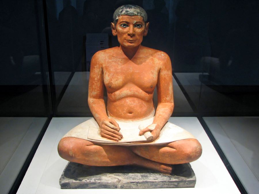 Bức tượng Viên thư lại “The Seated Scribe” - tác phẩm có giá trị quan trọng của nghệ thuật Ai Cập cổ đại