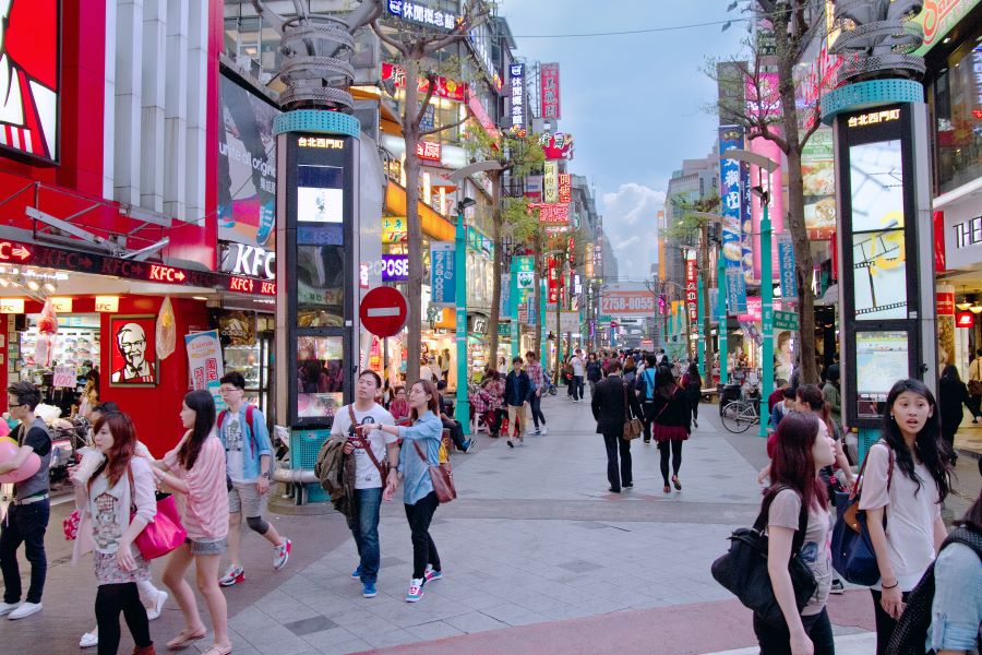 Phố Ximending - Con đường mua sắm lý tưởng tại Đài
