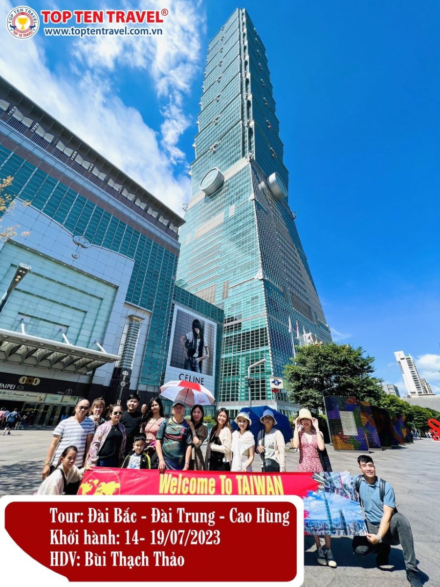Những vị khách đã tin tưởng lựa chọn tour du lịch tham quan Đài Loan tại nhà Top Ten Travel