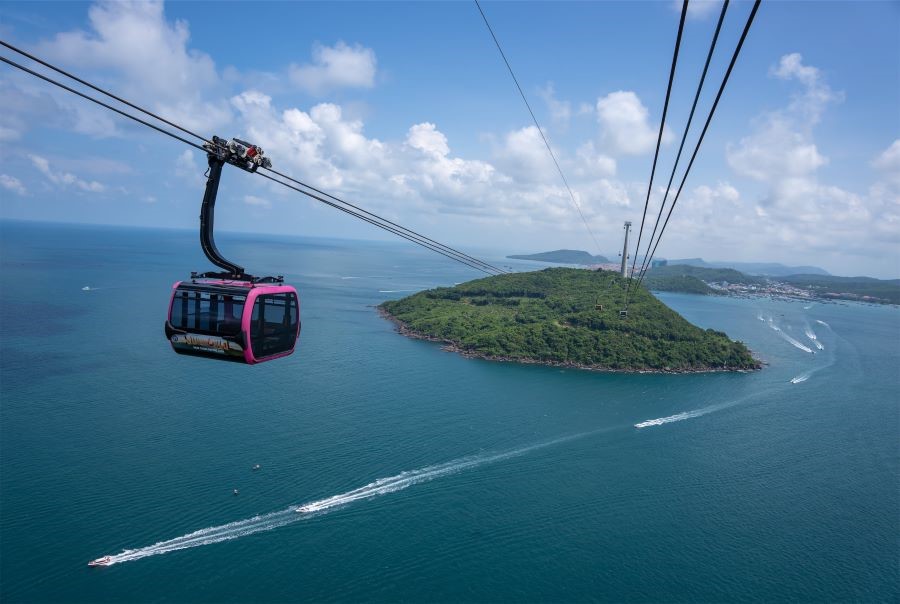 Trải nghiệm cáp treo hòn thơm vô cùng thú vị