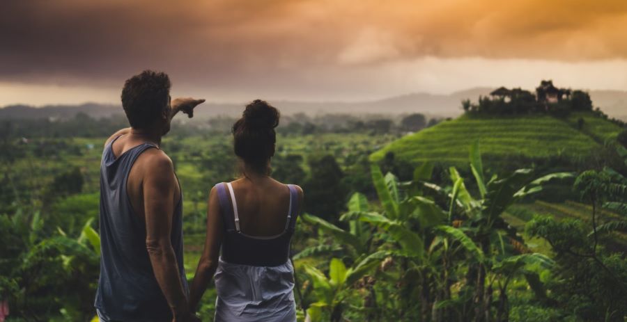 Ngoài biển, Bali cũng sở hữu nhiều khung cảnh núi non xanh mướt vô cùng xinh đẹp