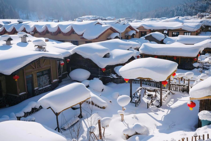 Chiêm ngưỡng vẻ đẹp của Ngôi làng Tuyết Hương đẹp như mơ