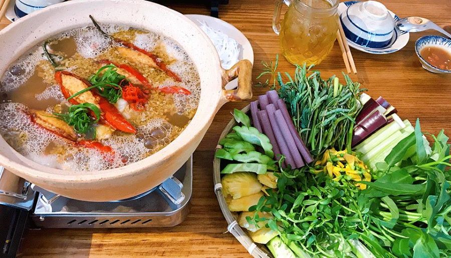 Nồi lẩu mắm sử dụng những nguyên liệu cao cấp, tươi mới