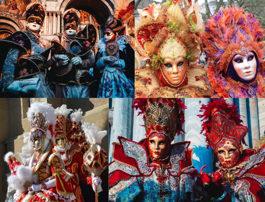 Một trong những điểm nhấn đặc sắc của lễ hội chính là các bữa tiệc hóa trang