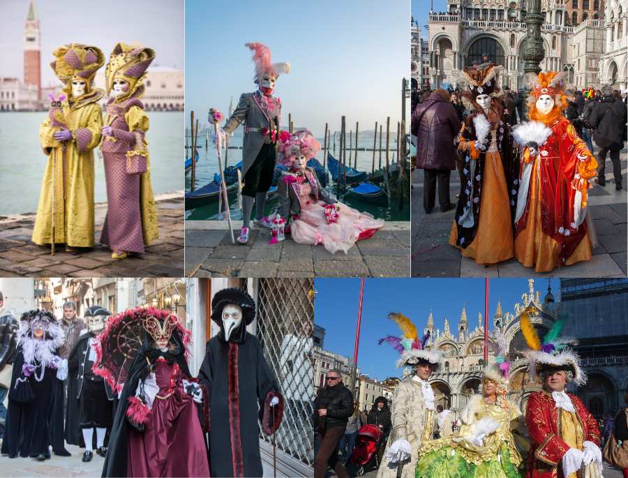 quảng trường San Marco trở thành sân khấu cho những màn trình diễn nghệ thuật công phu