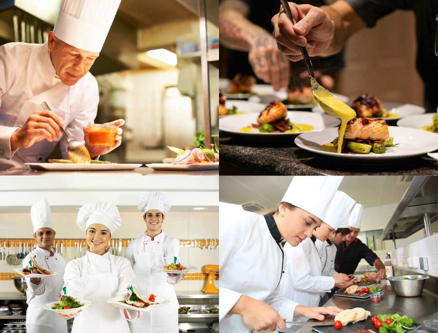 Các đầu bếp tham gia lễ hội tỉ mỉ để chế tác ra các món ăn thơm ngon