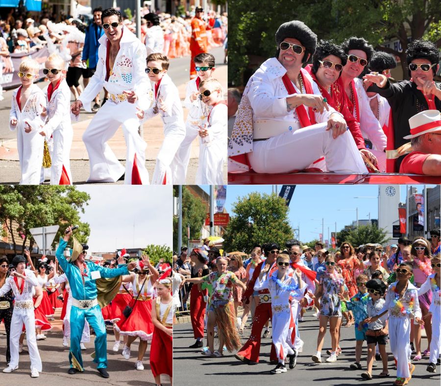  Những người tham gia lễ hội đều hóa trang thành Elvis Presley với những bộ đồ lộng lẫy