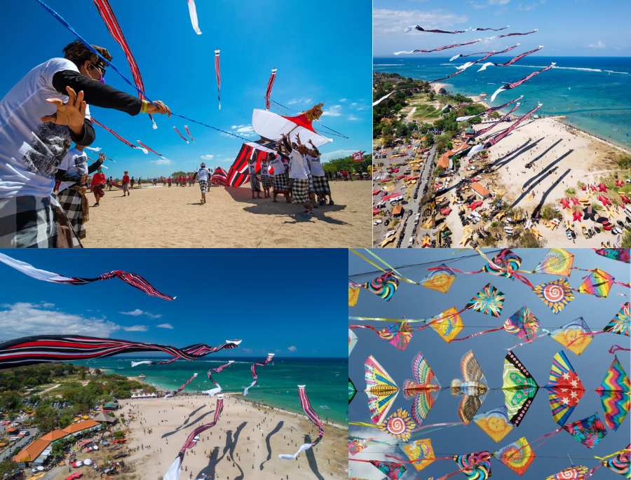 Người dân Bali tin rằng việc thả diều là một cách để gửi những lời cầu nguyện tới các vị thần