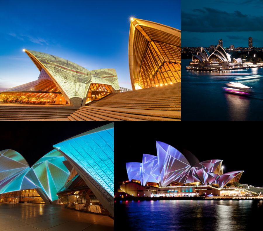 Vẻ đẹp lung linh của Opera Sydney mỗi khi lên đèn