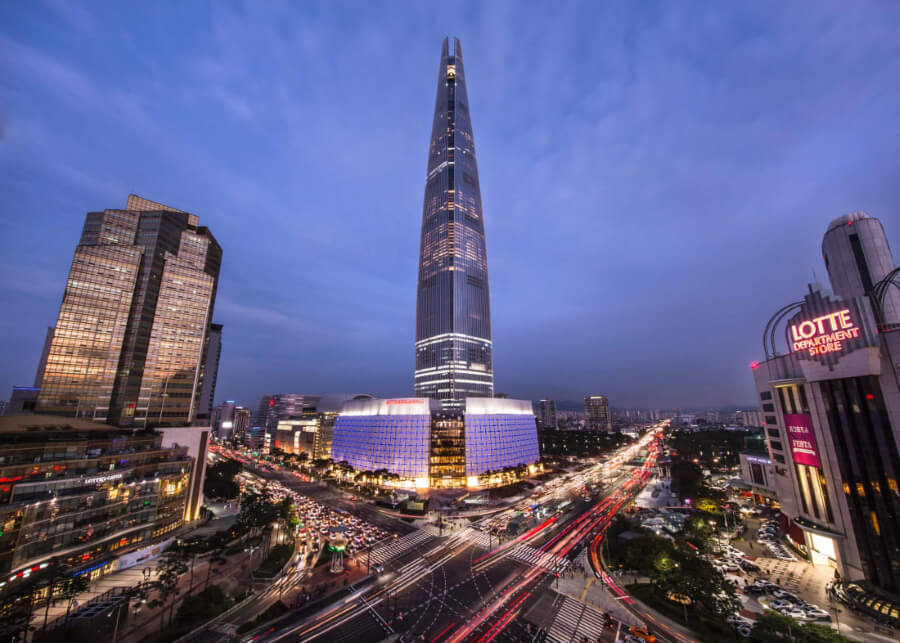 Lotte World Tower mang đến cho các tín đồ du lịch Hàn Quốc nhiều trải nghiệm khó quên