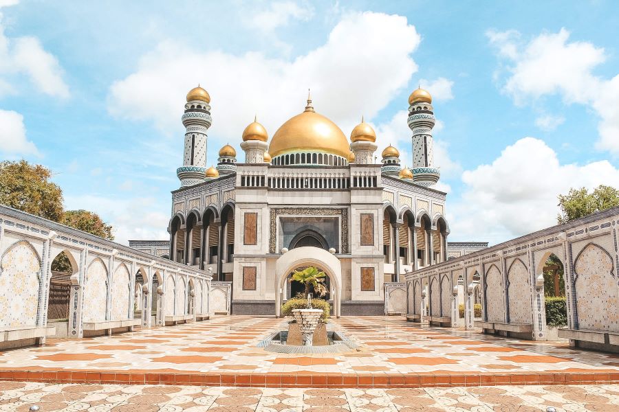 Công trình nhà thờ Hồi giáo Jame Asr Hassanil Bolkiah tọa lạc ngay thủ đô Bandar Seri Begawan 