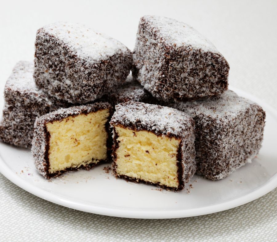 Những chiếc bánh Lamington núng nính, xin xắn