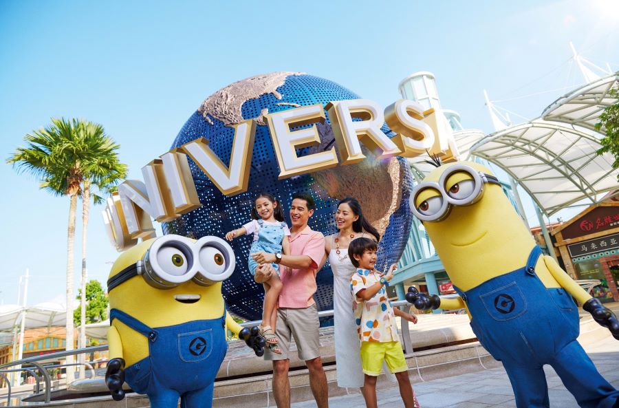 Tại Universal Studios Singapore, du khách sẽ bước vào một thế giới ma thuật của điện ảnh và giải trí