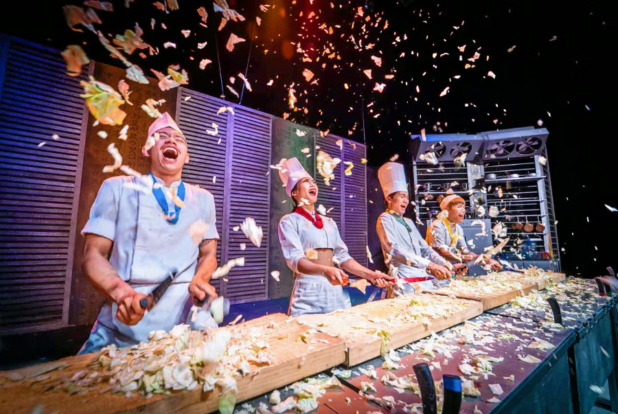 Mỗi một phân cảnh trong Nanta show đều mang một màu sắc riêng biệt