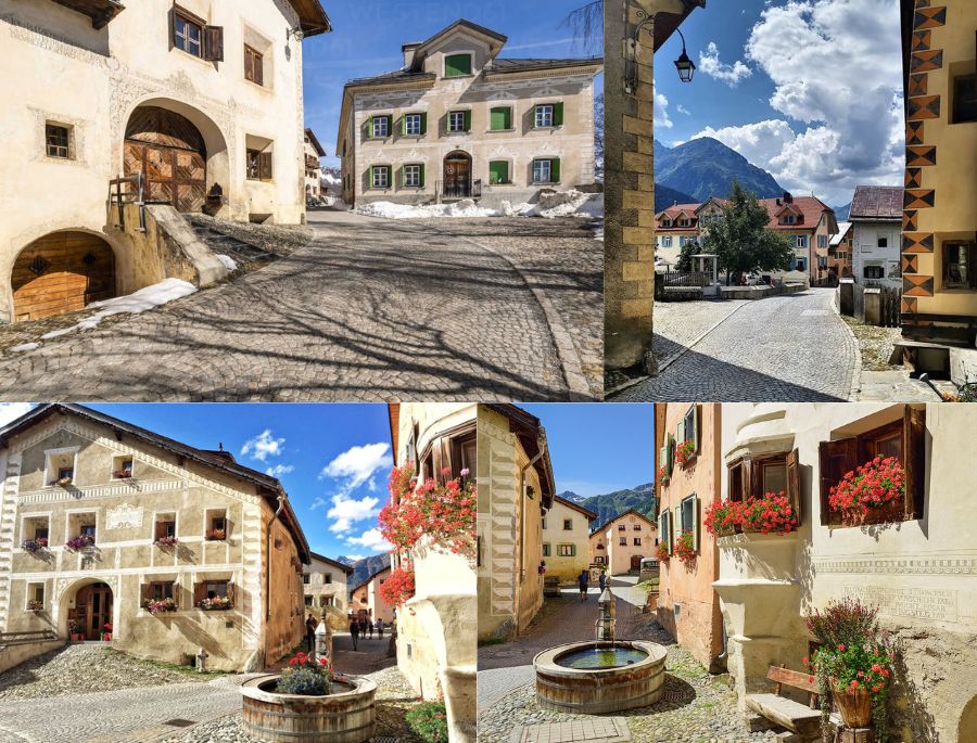 Những con đường lát đá bình yên tại ngôi làng Guarda