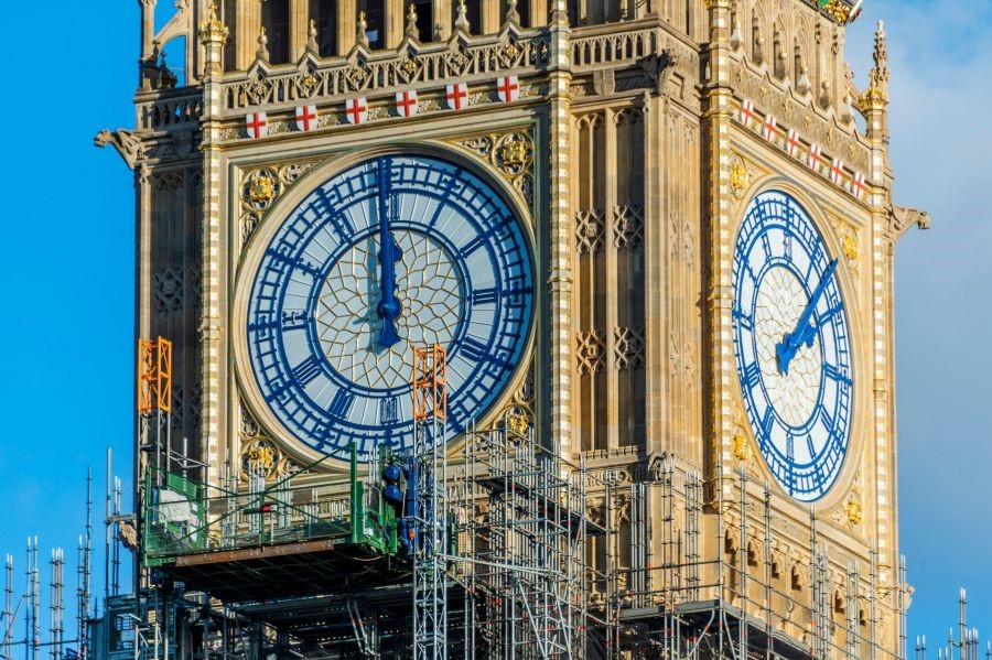 Năm 2017, Đồng hồ Big Ben bước vào cuộc đại trùng tu lớn nhất trong lịch sử
