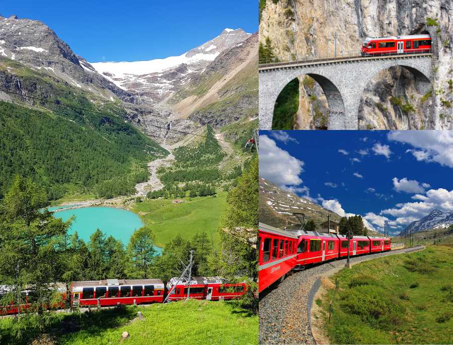 Chuyến tàu The Glacier Express là một chuyến tàu nổi tiếng hàng đầu của Thụy Sĩ