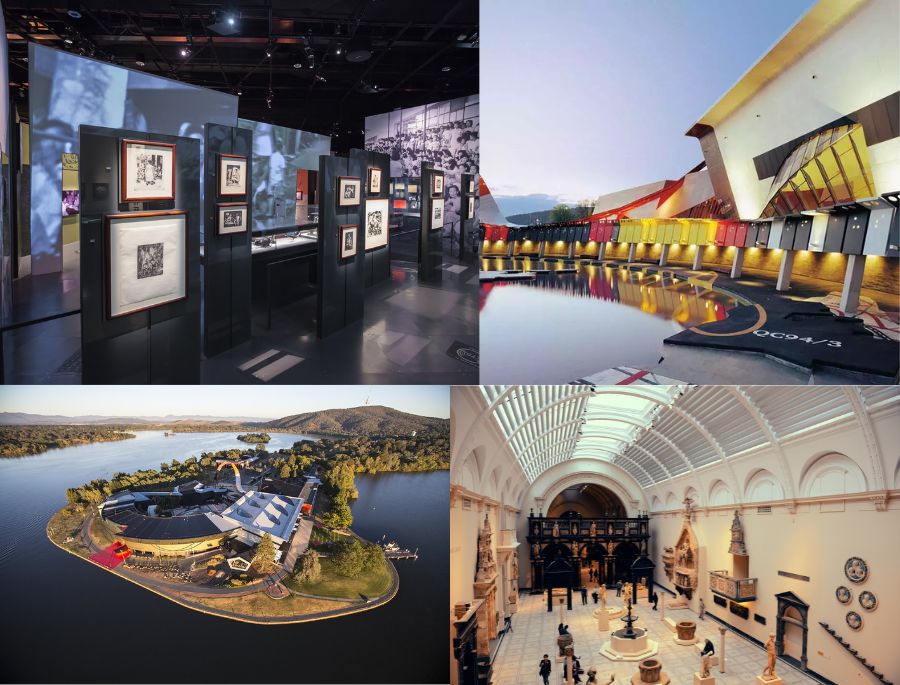 Bảo tàng quốc gia là một kho tàng đồ sộ về các hiện vật mang tính lịch sử