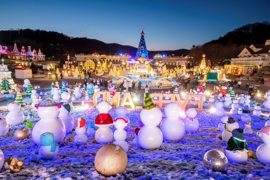 Công viên giải trí Everland vào mùa đông
