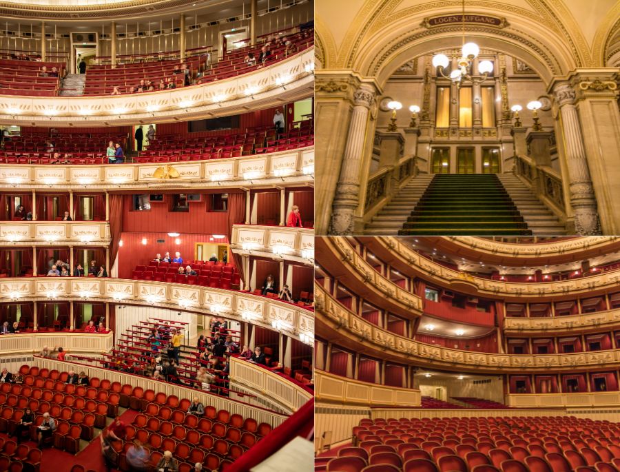 Không gian rộng lớn bên trong nhà hát