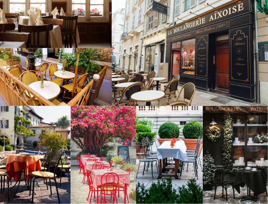 Các nhà hàng tại Pháp có sự đa dạng về phong cách cũng như hương vị
