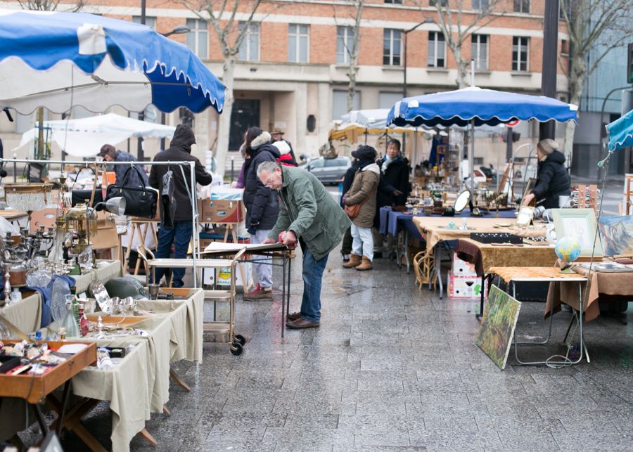 Đi mua sắm tại các khu chợ trời Paris