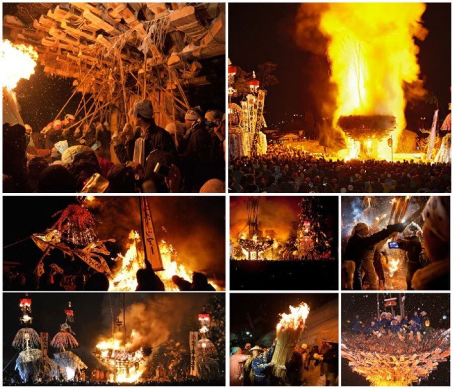 Với ánh lửa bập bùng, những lễ hội lửa đã thu hút các tín đồ du lịch Nhật Bản từ khắp mọi nơi