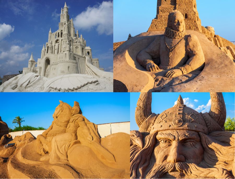 Một số các tác phẩm cát độc đáo tại lễ hội