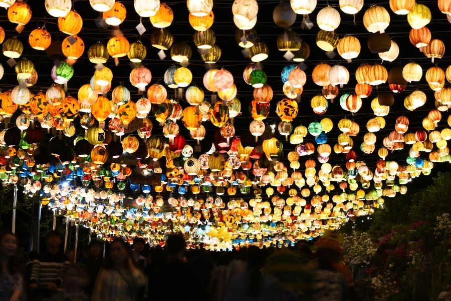 Những chiếc đèn lồng từ giấy với kiểu dáng ấn tượng