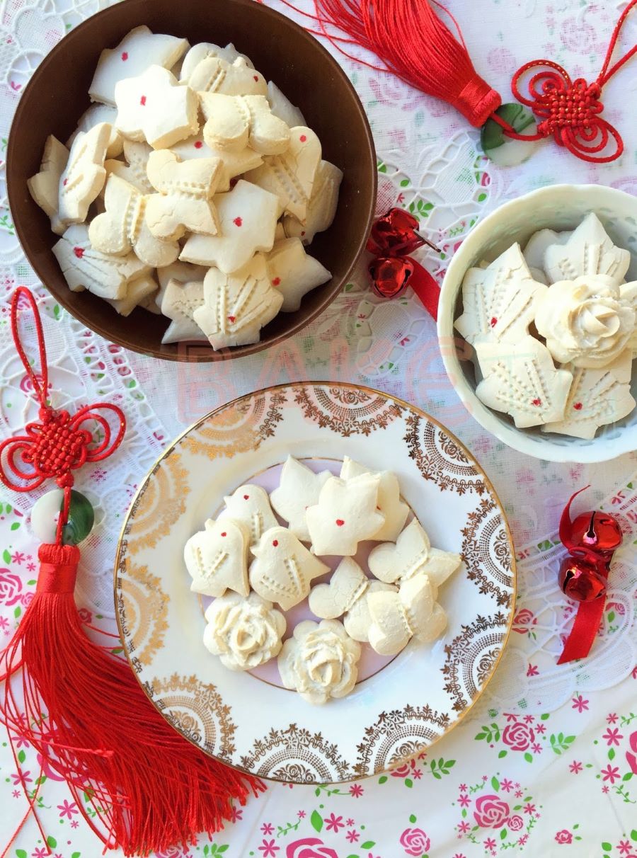 Món Kueh Bangkit của Singapore quen thuộc vào ngày Tết tại quốc gia này