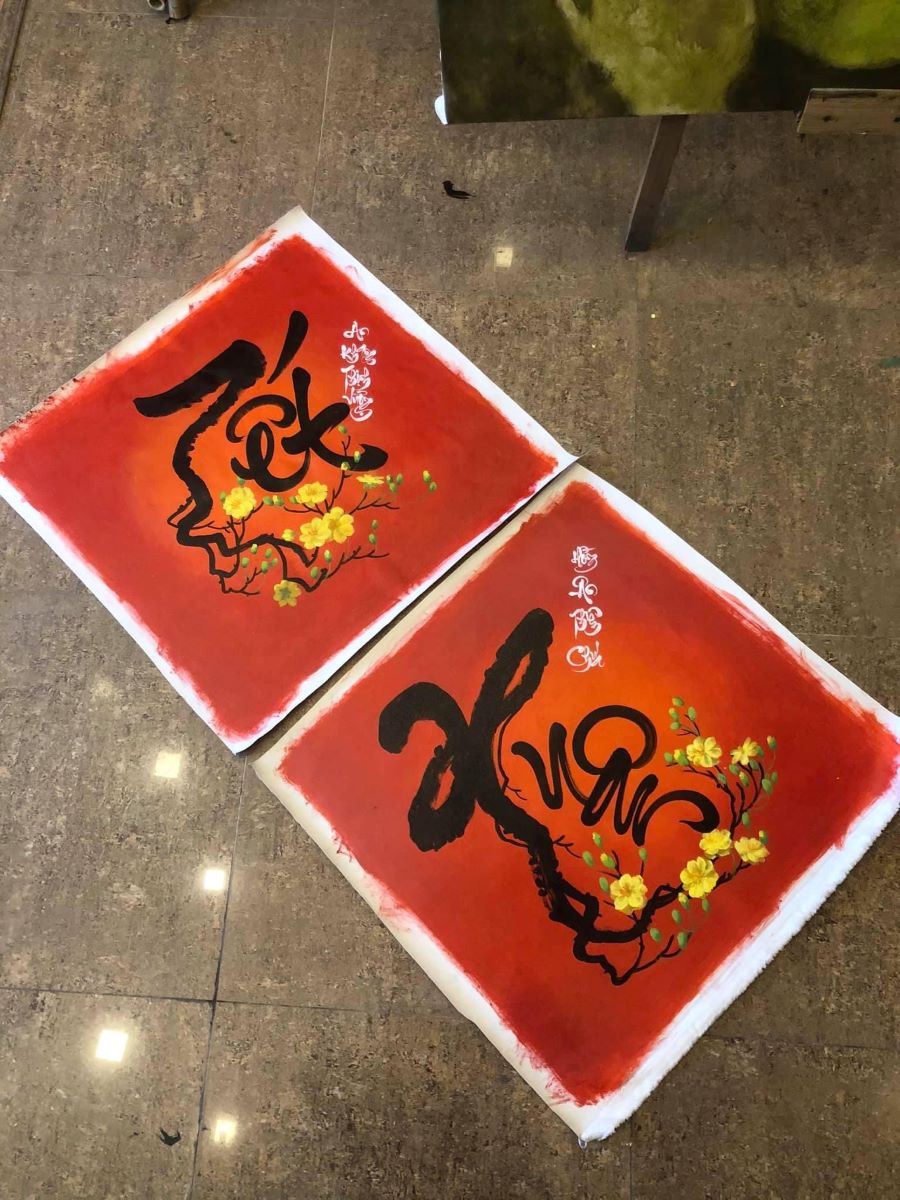 Tranh chữ cũng sẽ là món quà ý nghĩa dành cho ngày đầu năm mới