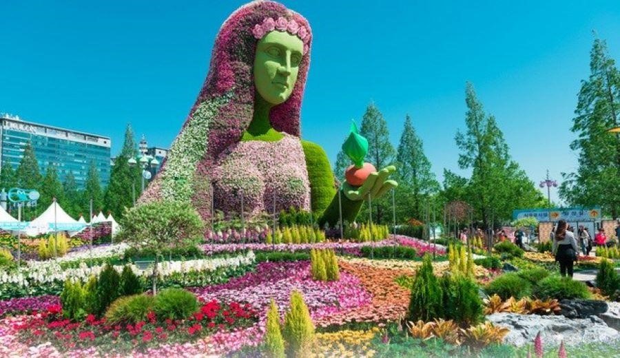 Cảnh đẹp cực nghệ thuật tại lễ hội hoa quốc tế Goyang