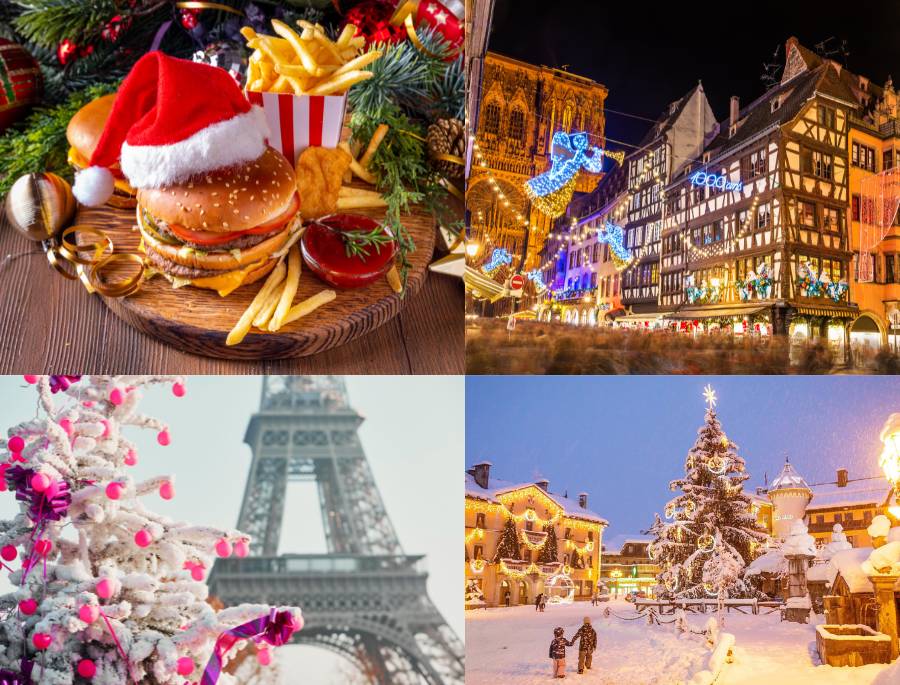 Giáng sinh là thời điểm nước Pháp trở nên rực rỡ hơn bao giờ hết với ánh đèn lung linh khắp mọi con phố