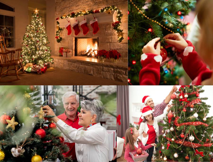 Cùng nhau trang trí cây thông Noel đã trở thành một truyền thống đẹp đẽ của người dân Pháp