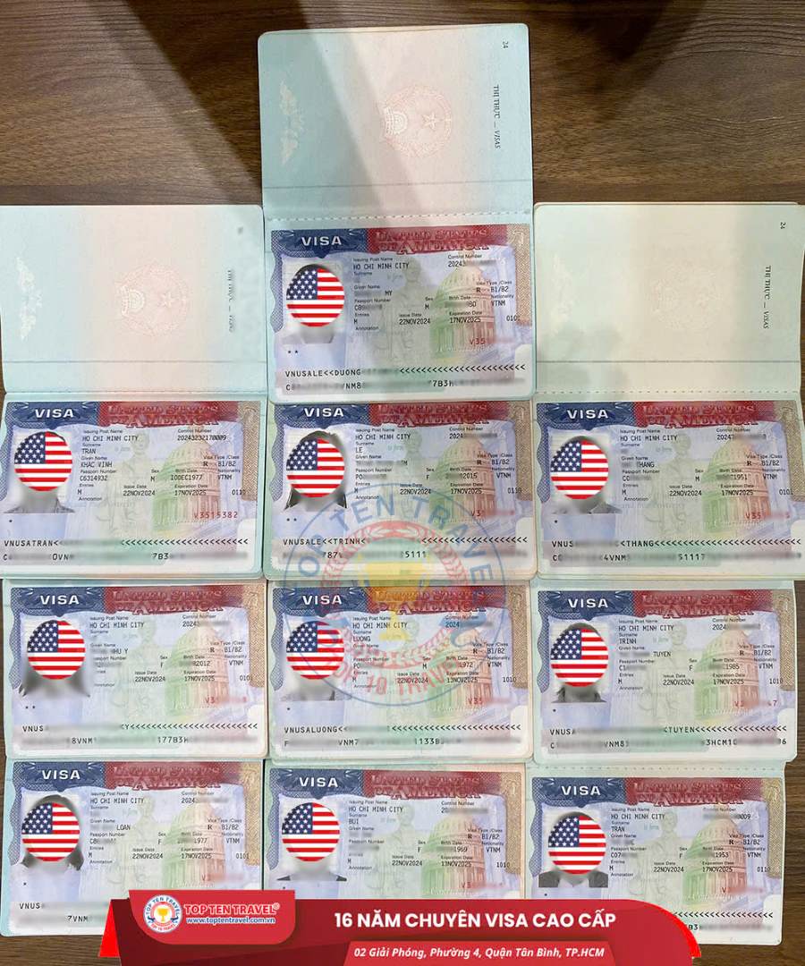 Những thông tin cơ bản trên tấm visa Mỹ