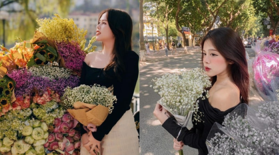 Một trong những dáng chụp phổ biến nhất chính là nghiêng người