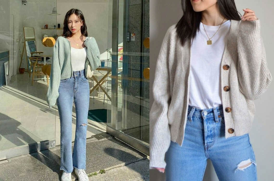 Với áo cardigan, bạn sẽ luôn tự tin và nổi bật trong những ngày đông giá lạnh tại xứ Hàn