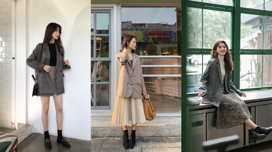 Áo blazer - người bạn đồng hành không thể thiếu trong những chuyến du lịch Hàn Quốc mùa đông