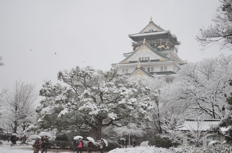 Lâu đài Osaka mùa đông là một điểm đến mà bạn không thể bỏ qua khi đi du lịch Nhật Bản
