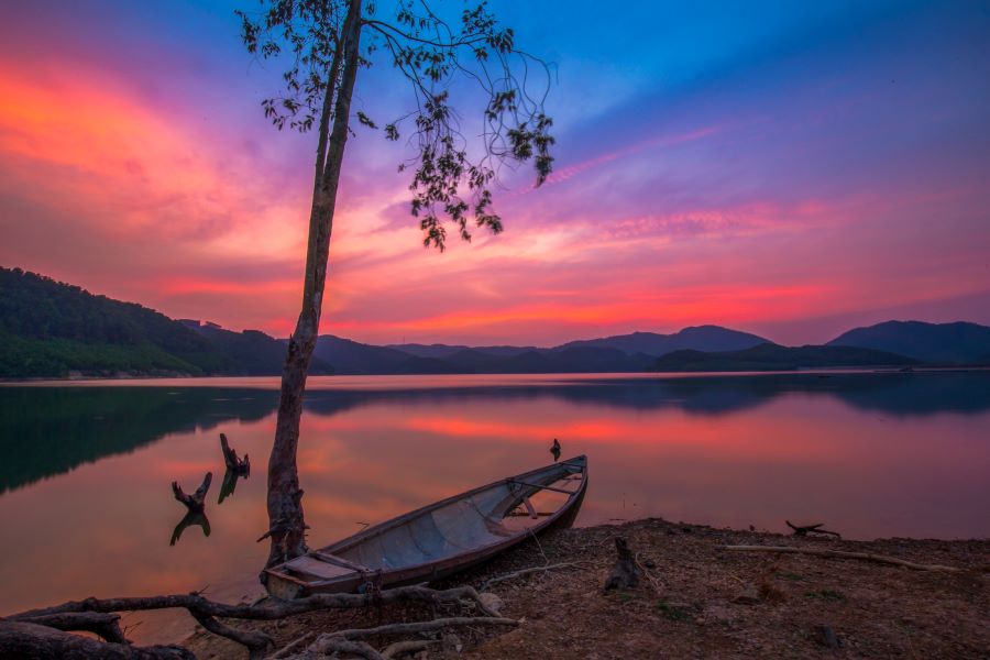 Hoàng hôn siêu đẹp tại Huế