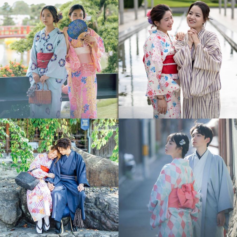 Một trong những trải nghiệm văn hóa đặc trưng không thể bỏ lỡ khi du lịch Nhật Bản là mặc thử Kimono và Yukata