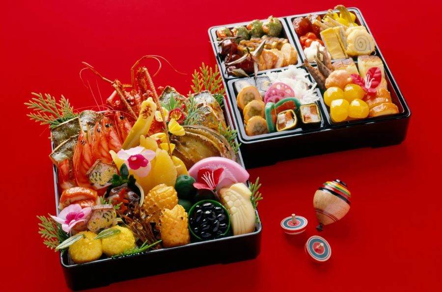 Những món ăn trong Osechi Ryori thường có nhiều màu sắc khác nhau
